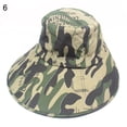 thumbnail image 7 of Joernso Unisex Camo Anti-UV Breathable Wide Brim Outdoor Fishing Hat with Face Neck Flap, 7 of 7