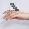 thumbnail image 4 of Anillo de compromiso femenino de plata moissanita de corte ovalado de 1,5 quilates con forma de moissanita 925, 4 of 9