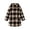 y1028_Brown, variant on Womens Winter Fleece Lined Jacket Plaid Button Down Long Sleeve Warm Hooded Coats with Pockets, S-2XL