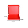 thumbnail image 4 of Caja de embalaje Color sólido Ángulo Embalaje Caja de papel corrugado Ropa portátil Almacenamiento de regalo Llevar Viajes domésticos Almacenamiento y organización del hogar Rojo 130x80x25mm Toystoory HA073124-04, 4 of 6