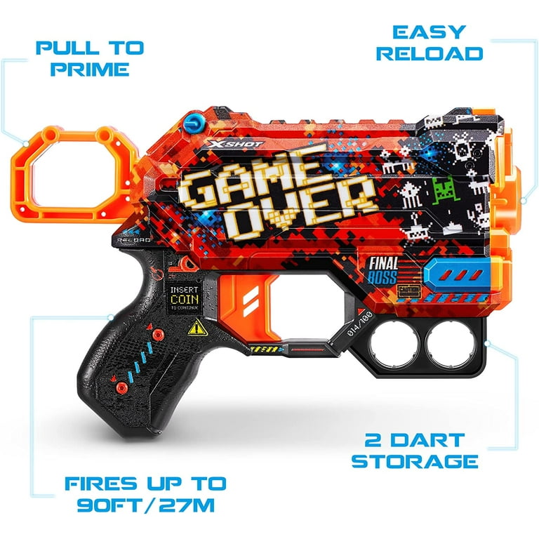 X-Shot SKINS Double Dread Double Menace Dart Blaster Combo Pack by