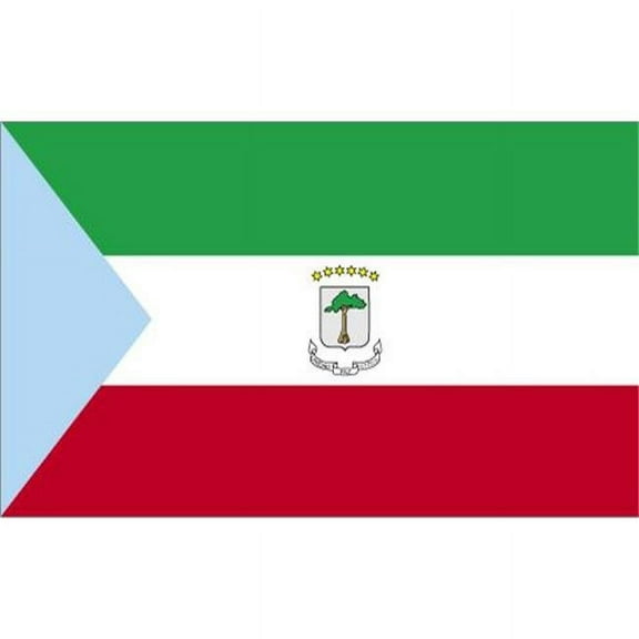 5 ft. X 8 ft. Nyl-Glo Equatorial Guinea Civil Flag