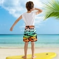 thumbnail image 6 of GYRATEDREAM Boys Swim Trunks Swim Shorts Compression Boxer Brief Liner Bathing Suit Swimsuit Anti-Chafe Toddler Kids Swimwear for 8T Orange, 6 of 9