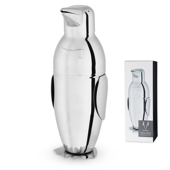 Viski Penguin Cocktail Shaker for Margarita, Espresso Martini, Party, 17 oz
