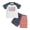 White, variant on Wxirdiow Toddler Clothes 4th of July Baby Boy Outfit Toddler Boy Summer Clothes American Flag Star Shirt Pocket Pants 2 Piece Blue Size,6-12 Months