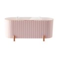 thumbnail image 1 of Caja de almacenamiento de cosméticos BRILLAR cubierta transparente partición a prueba de polvo color rosa, 1 of 8