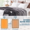 thumbnail image 4 of PMONPA Heated Blanket for Adult, Soft Faux Fur & Sherpa Electric Blanket, Fast-Heating with 10 Heating Levels & 5 Options Auto off, 51"x 61", Gray, 4 of 7