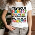 thumbnail image 3 of Motivational Test Day Shirt – Positive Quote Teacher T-Shirt for Students, Lavender, XL, 3 of 6