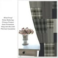thumbnail image 4 of Patchwork Print Curtains, Vintage Fabric Brown Patchwork Plaid Design Blackout Rod Sleeves Window Drapes for Living Room Bedroom Farmhouse Home Decor 42"W x 108"L (Pack of 2), 4 of 6