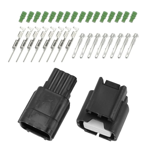 Conector de faro delantero de 8 pines Unique Bargains, enchufe macho hembra, terminal de cable para Honda