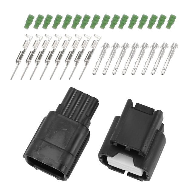 Conector de faro delantero de 8 pines Unique Bargains, enchufe macho hembra, terminal de cable para Honda