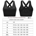 thumbnail image 2 of 2 Pack Sports Bras for Women, Supportive Workout Bras, Criss-Cross Back Padded Strappy Yoga Bra with Removable Cups, 2 of 6