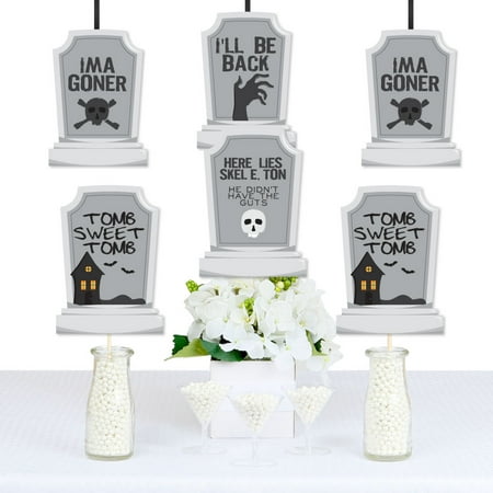 Graveyard Tombstones - Decorations DIY Halloween Party Essentials - Set of 20