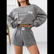thumbnail image 5 of Sudaderas de Larga para Mujer Gris L, 5 of 7