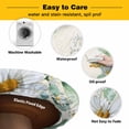 thumbnail image 3 of Elastic Fitted Round Tablecloth, Spring Floral Daisy Waterproof Stretch Table Cover for 55"-60" Tables, Eucalyptus Leaves Watercolor Botanical Washable Outdoor Tablecloths for Patio, Picnic, Camping, 3 of 9