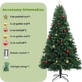 thumbnail image 3 of Ourlova 7Ft Prelit Artificial Christmas Tree Xmas Tree with Lights Balls and Sturdy Metal Base, 3 of 6