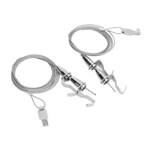 Adjustable Picture Hanging Wire, Picture Rail Hanging System High Strength 2pcs For Exhibition For Art Gallery