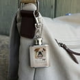 thumbnail image 3 of Bulldog Dog Breed Stainless Steel 1oz Mini Flask Key Chain, 3 of 4