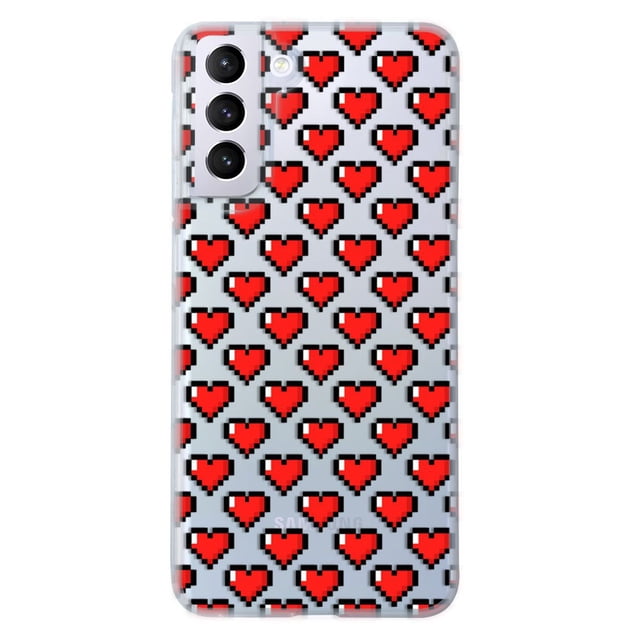 Funda para Galaxy S22 Plus InstaCase Corazones Pixel Antigolpes