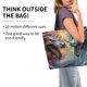 thumbnail image 2 of Balery White And Red Storm Dragon Bolsa Tote Estilo Estético con Cremalleras, Bolsa de Hombro, Bolsa de Compras Grande y Plegable, 2 of 8