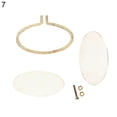 thumbnail image 1 of Opolski DIY Handmade Mini Wood Embroidery Hoop Frame Craft Photo Clothes Bags Decor Gift, 1 of 9