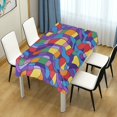 thumbnail image 4 of Yayeee Tablecloths 60" x 108" Rectangle Wrinkle Resistant Party Table Cover, Yellow Wavy Plaid, 4 of 8