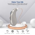 thumbnail image 2 of Britzgo Rechargeable Sound Amplifier for Senior with Noise Reduction,Ergonomics Design&Compact Shape(Silver), 2 of 8