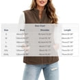 thumbnail image 4 of Stamzod Plus Size Fleece Vest Women Winter Stand Collar Sleeveless Sherpa Jacket Casual Warm Outerwear Vests with Pocket, 4 of 8