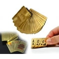 thumbnail image 2 of Golden Plated Poker Playing Card Pack Of 1 For Adult - Highly Flexible, Durable Waterproof Playing Cards | Classic Pvc Poker Stuff Table Cards, 52 Cards, Gift For Family & Friends | Playing Cards, 2 of 4