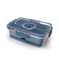 thumbnail image 6 of Cook with Color 4-Compartment Snack Box with Removable Ice Pack, Locking Lid and Handle, Dishwasher Safe, Blue, 6 of 13
