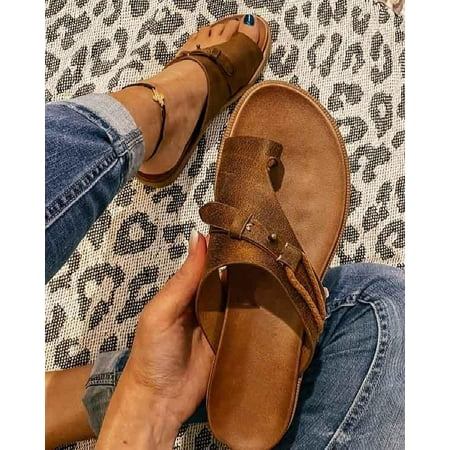Women Sandals Flats Fashion Summer Shoes Women Slippers Wear-Resistant Beach Ladies Sandals Female Shoes A1