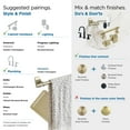 thumbnail image 4 of Amerock Davenport Golden Champagne Pivoting Double Post Toilet Paper Holder, 4 of 8