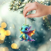 Christmas Decorations Outdoor Hwkond Dragon Series Pendant Gift Pendant Acrylic Christmas And Halloween Decoration Christmas Tree Pendant Up To 30% Off