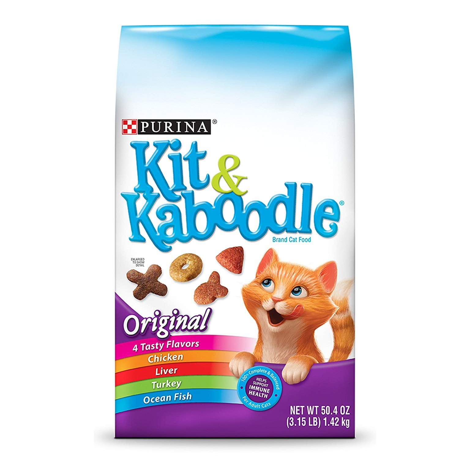 Purina Kit & Kaboodle Original Adult Dry Cat Food Six 6 3.15 Lb. Bags