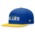 thumbnail image 3 of Men's Fanatics Blue/Gold St. Louis Blues Iconic Color Blocked Snapback Hat, 3 of 3