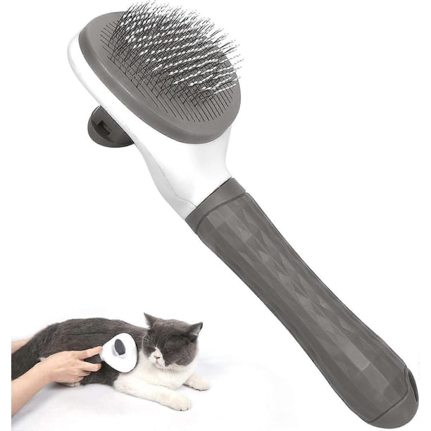 Dog Comb Brush Cat Grooming Brush with Smooth handle, Daily Use to Clean Loose Fur & Dirt, Great for Dogs Cats & Rabbits With Hair