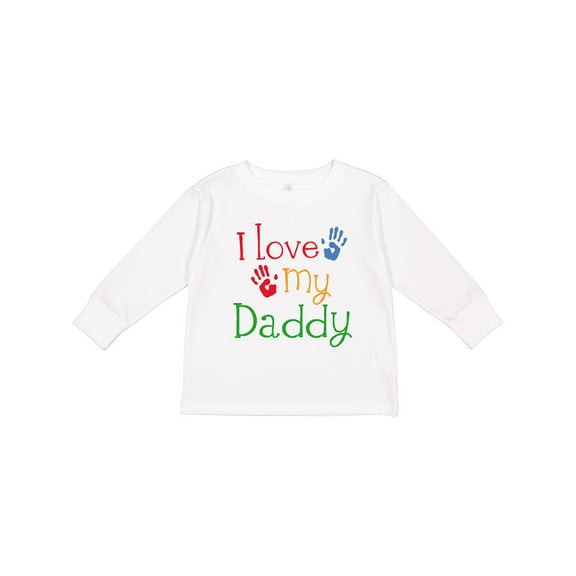 Inktastic I Love My Daddy Boys or Girls Long Sleeve Toddler T-Shirt