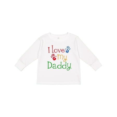 

Inktastic I Love My Daddy Boys or Girls Long Sleeve Toddler T-Shirt