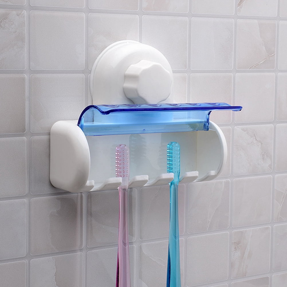 Home Bathroom Toothbrush Suction Holder Rack Wall Mount Hang Stand Cute 