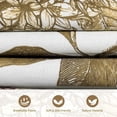 thumbnail image 3 of COOKCOK Set of 2 Floral Vintage Throw Pillow Covers Neutral Accent Print Decorative Cushion Covers Farmhouse Home Decor for Sofa Chair Couch Bedroom Living Room Outdoor, 22"x22", Light Brown, 3 of 7