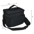 thumbnail image 2 of Unique Bargains Insulated Lunch Bag Leakproof Lunch Box for Work Office Black, 2 of 6