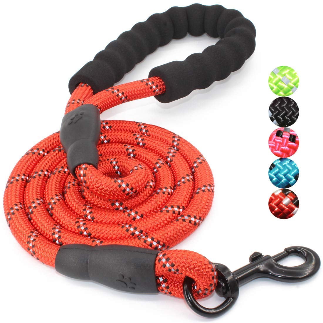 5 FT Strong Dog Leash with Comfortable Padded Handle and Highly Reflective Threads Dog Leashes for Medium and Large Dogs Leads