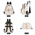 thumbnail image 4 of FORMRS Mini Backpack Purse for Women Travel Daypack Casual Shoulder Bag, White Seahorse, 4 of 7