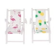 thumbnail image 1 of COMPUKAS 2 Pcs Mediterranean Style Mini Beach Chairs for Home Decoration, 1 of 8