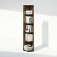 thumbnail image 5 of Furinno Basic 5-Tier Corner Multipurpose Standing Shelf, Amber Pine, 5 of 6