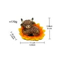 thumbnail image 7 of nvzhuang Highland Cow Garden Figurine Cute Resin Animal Outdoor Statue Yard Art Sculpture for Lawn Patio Decor, 7 of 7