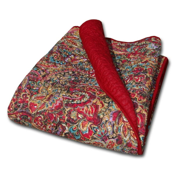 Greenland Home Persian Quilted Cotton Throw