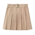 thumbnail image 2 of OGLCCG Girls' High Waist Pleated Mini Skirts Casual School Uniform Skater Solid Color Summer Stretch Tennis Skirt 5-15 Years, 2 of 6