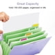 thumbnail image 4 of Carpeta extendida de 2 piezas, tamaño carta, linda carpeta, organizador de carpetas de 5 bolsillos con pestañas, carpeta para la escuela, 4 of 5