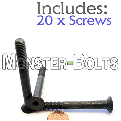Quantity 25 Stainless Steel A2-70 18-8 DIN 7991 M8-1.25 x 12mm Flat Head Socket Cap Screws
